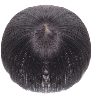 短发假发女头顶补发片遮白发蓬松增发量全真发自然轻薄刘海假发片