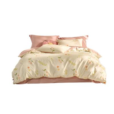 LOVO/乐蜗全棉加厚花卉磨毛套件