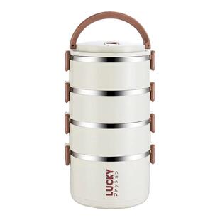 多层便当盒大容量双层不锈钢饭盒带盖上班族小学生便携密封餐盒