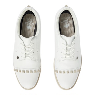 GFORE 高尔夫球鞋钉鞋白色系带百搭时尚白女鞋优雅(特价不退换)