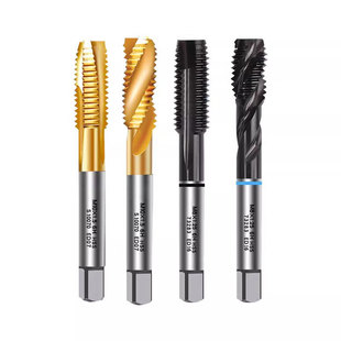 克利夫兰镀钛含钴机用丝锥 螺旋先端直槽丝攻 不锈钢专用丝锥2-20