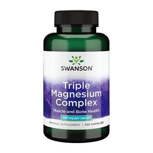 swanson斯旺森三重浓缩镁矿物质微量元素复合补充剂骨骼健康进口