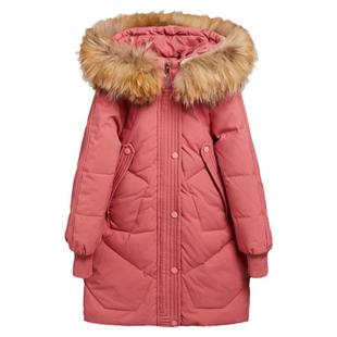 女童红色羽绒服2025新款女孩冬装洋气儿童高端冬季过年服加厚外套