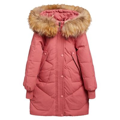 女童黑色羽绒服2025新款高端外套