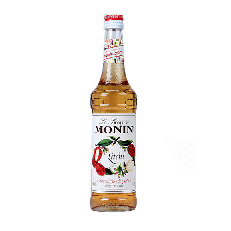 赠压头monin莫林糖浆荔枝咖啡