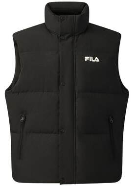 FILA 斐乐官方情侣羽绒马甲女冬季新款时尚运动保暖立领羽绒背心
