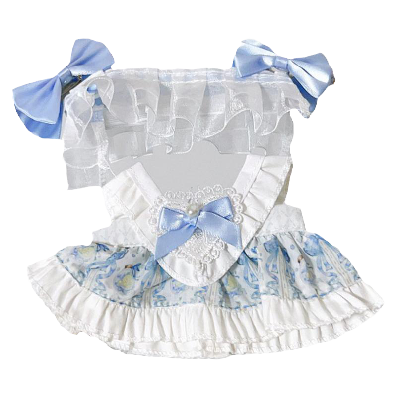 网红20厘米棉花娃娃衣服裙子可爱人形公仔毛绒娃衣女孩玩具玩偶