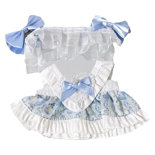 网红20厘米棉花娃娃衣服裙子可爱人形公仔毛绒娃衣女孩玩具玩偶