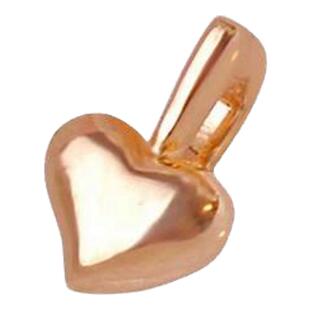 纯银吊坠单独女款高档珍珠项链配件万能扣头镀24k金爱心坠子银饰