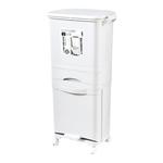 日本厨房垃圾桶家用双层高款免弯腰专用干湿分类大号大容量可移动