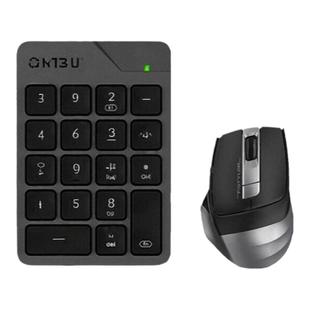 双飞燕蓝牙无线双模数字密码小键盘可充电静音按键电脑外接FBK21C