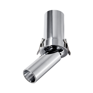 万向可调拉伸缩筒射灯嵌入式智能三色包豪斯轻奢银高级感打画旋转