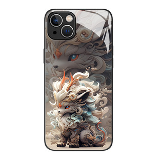 麒麟适用opporeno13手机壳12/findx8中国风11pro防摔10国潮r17玻璃新款9创意7高级感5k个性4古风小众0pp0全包