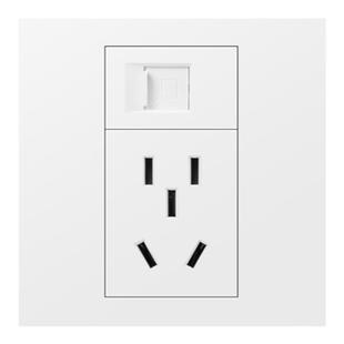 86型五类六类千兆一位二位单双电脑网络宽带网口网线五孔插座面板