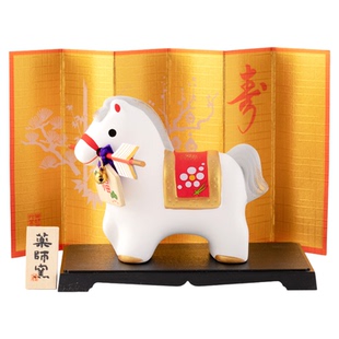 2026新】日本药师窑马摆件陶瓷治愈系生肖马年吉祥物本命年生日礼
