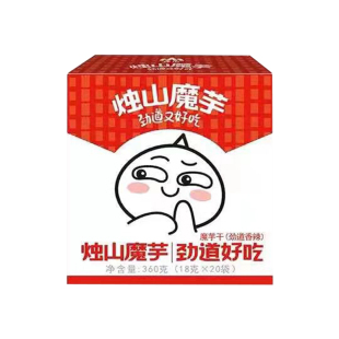 烛山雪魔芋360g盒装陕南安康特产岚皋土特产魔芋爽魔芋干开袋即食