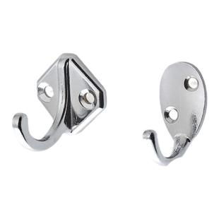 加厚实心不锈钢铝合金挂钩打孔固定打孔厨房浴室挂衣帽钩钩子大全