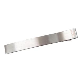 韩国妈妈朋友的儿子裴石榴同款发夹银色金属大号盘发长一字鸭嘴夹