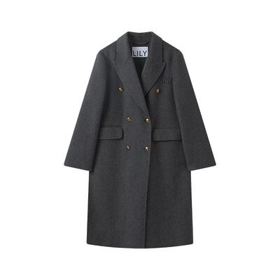 LILY羊毛混纺通勤轻奢毛呢外套