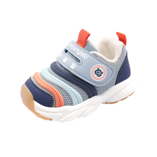 毛毛虫学步鞋男宝宝鞋子春款婴儿鞋软底透气童鞋女宝1一3岁机能鞋