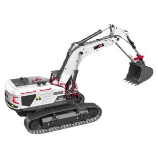 汇纳22通1:14合金丝杆550遥控挖掘机15通594挖土机玩具远距离炫酷