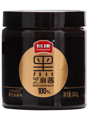长康100%纯黑芝麻酱300g