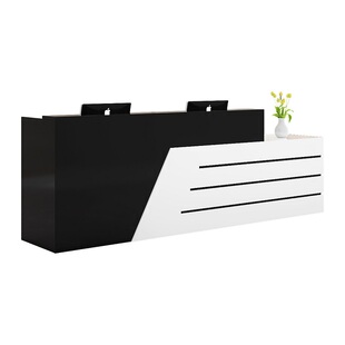 收银台公司前台接待台烤漆培训班吧台美容院转角店铺小型柜台商用