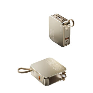 【国家3C认证】毕亚兹充电宝带插头自带线三合一10000毫安大容量快充2025新款可上飞机可携带标识官方旗舰店