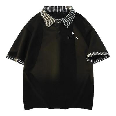 SPACE中国航天重磅美式小众潮牌宽松休闲POLO领短袖T恤男女同款夏