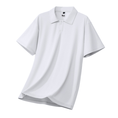 班尼路S&K短袖POLO衫男夏季白色