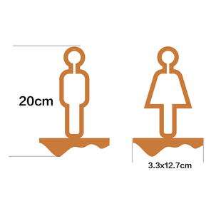 立体男女洗手间标识创意卫生间标识牌卫生间指示牌厕所门牌WC标牌