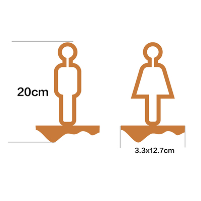 卫生间标识牌亚克力男女洗手间