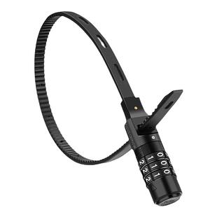 洛克兄弟自行车锁密码头盔锁摩托车电动车防盗便携箱包扎带钢缆锁