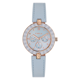 【节日礼物】FURLA芙拉HERITAGE系列三眼轻奢气质石英女表