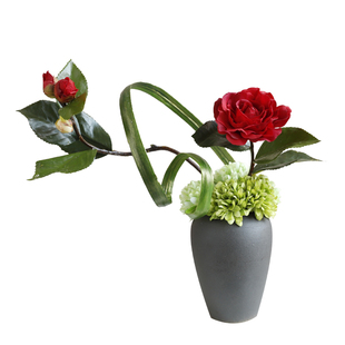 晶华假花仿真花假花蝴蝶兰花艺现代简约茶几接待台桌面装饰花艺