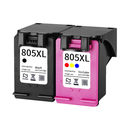 兼容惠普HP805XL喷墨打印机彩色可加墨墨盒DJ2722 2723 2332 2330 1212 1210 2721 2729 连喷大容量黑色连供