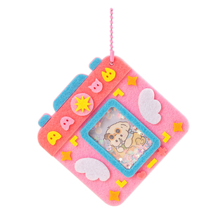 儿童手工DIY相框摇摇乐挂件不织布立体相机贴画不织布材料包玩具