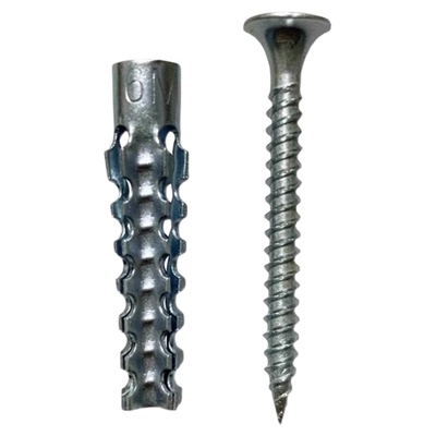 金属铁膨胀管代替塑料胶塞锯齿