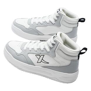 特步男鞋高帮鞋男2026官网旗舰新款冬季皮面防水板鞋运动鞋子男款