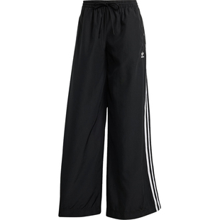 Adidas/阿迪达斯官方正品三叶草时尚女士宽松梭织阔腿裤JD3390
