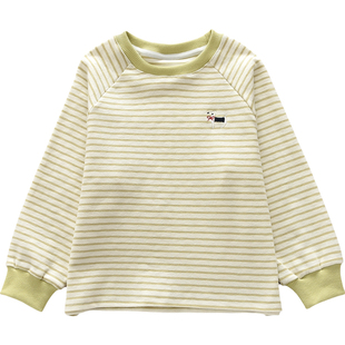 洋气童装2026春款女童条纹卫衣 宝宝中大童青少年纯棉宽松打底衫T