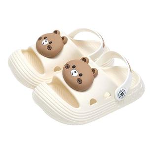 泰兰尼斯儿童洞洞鞋凉拖鞋男女孩子拖鞋轻软舒适透气速干踩水凉鞋