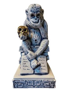 骷髅头办公室猴子nbhd陶瓷香炉