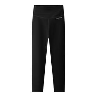 英氏女童加绒鲨鱼裤2025秋冬新款保暖裤加宽加高腰运动瑜伽打底裤