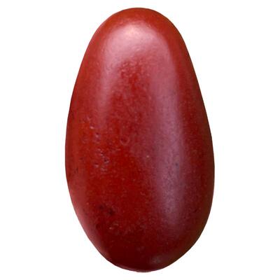 新疆和田玉原生红玉籽料原石吊坠