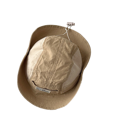 婴儿防晒帽洋气拼色网面透气遮阳