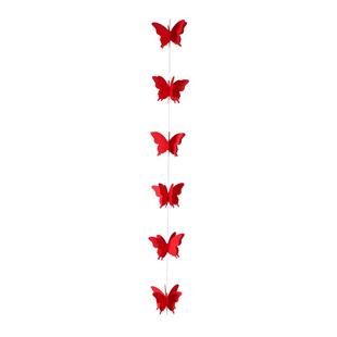 婚房布置套装装饰结婚礼立体蝴蝶窗帘挂件卧室新房拉花长条喜字贴