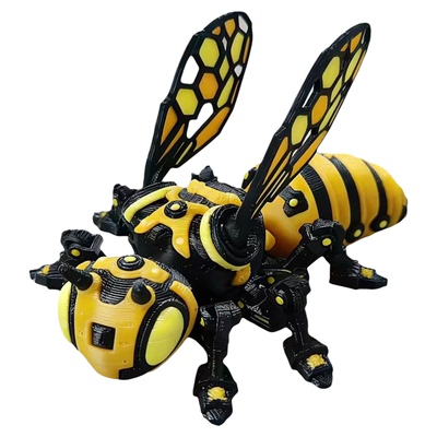 机甲蜜蜂潮玩摆件3D立体造型装饰