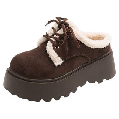 厚底包头勃肯半拖鞋百搭加绒棉拖