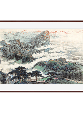 风色长城办公室大堂国画装饰画